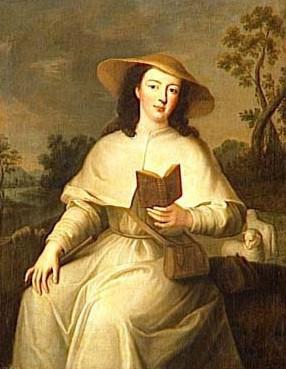 Jean-Baptiste Santerre Portrait de Louise Adeaide d'Orleans Norge oil painting art